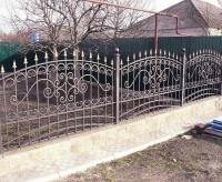 Кованый забор на дачу