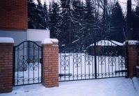 Кованые ворота в сад
